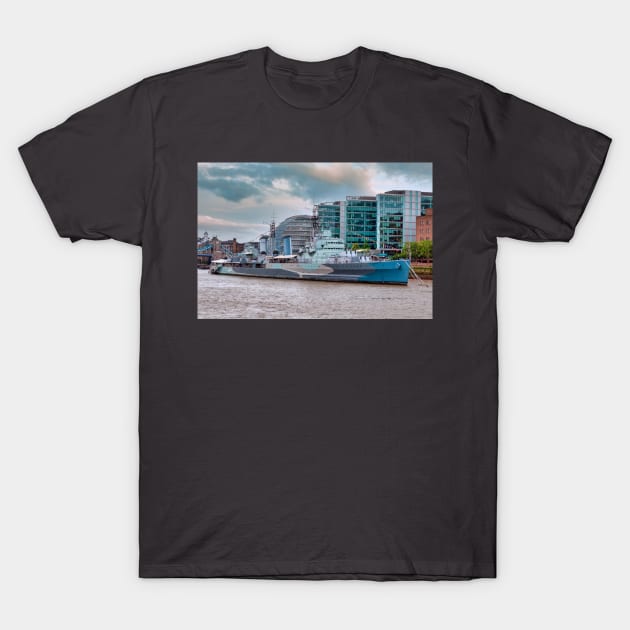 HMS Belfast T-Shirt by SteveHClark